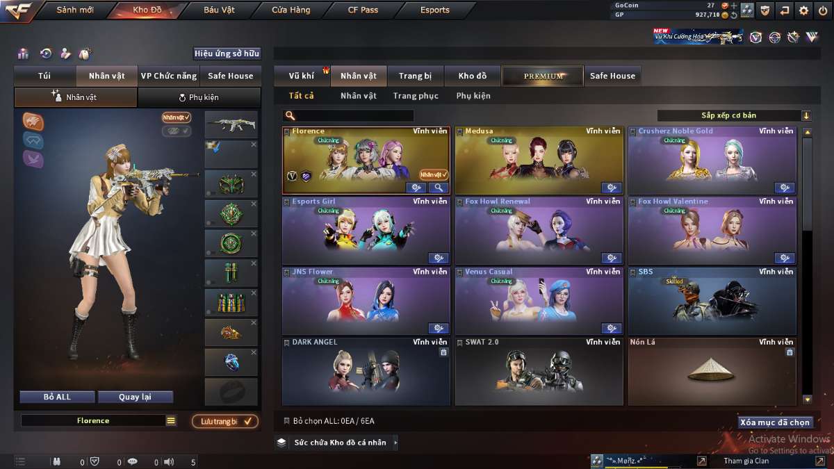 shop acc cf uy tin gia re